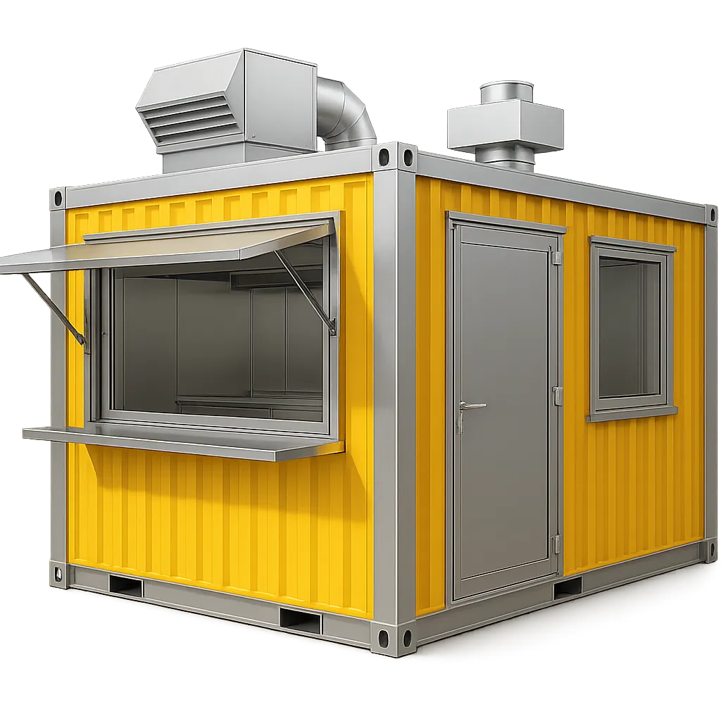 Küchencontainer mieten mieten - Container & Module für Bau- und Gartenarbeiten