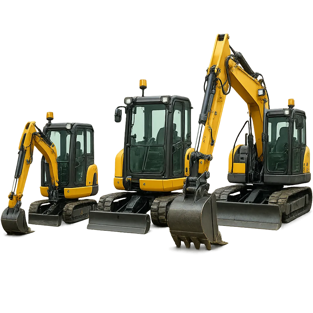 Minibagger mieten – Baumaschine zur Miete bei Bauverleih.de