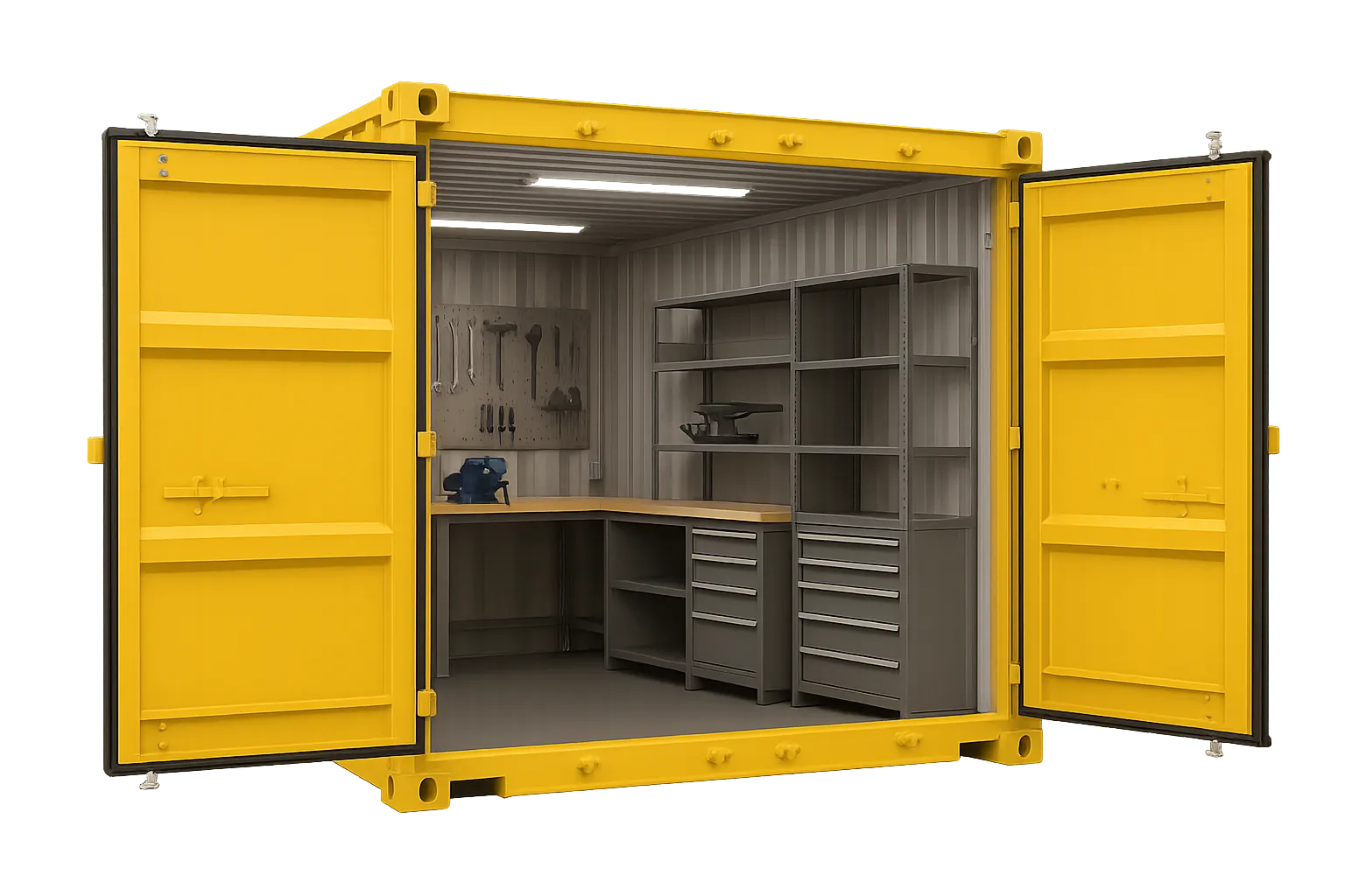 Werkstattcontainer mieten mieten - Container & Module für Bau- und Gartenarbeiten